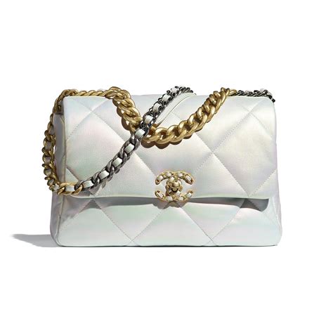 chanel 19 flap bag iridescent|chanel 19 flap bag small.